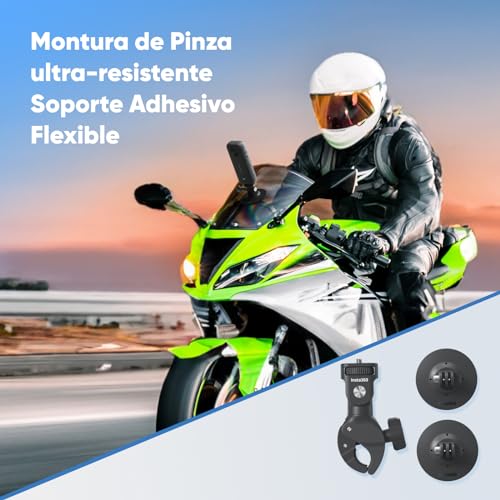 Miniatura 6 de Insta360 X3 Kit Motero - Cámara de acción 360 Resistente al Agua, Sensor de 1/2", 5.7K 360, Fotos 72MP, estabilización, Pantalla táctil de 2.29", edición por IA, Live Streaming, Webcam