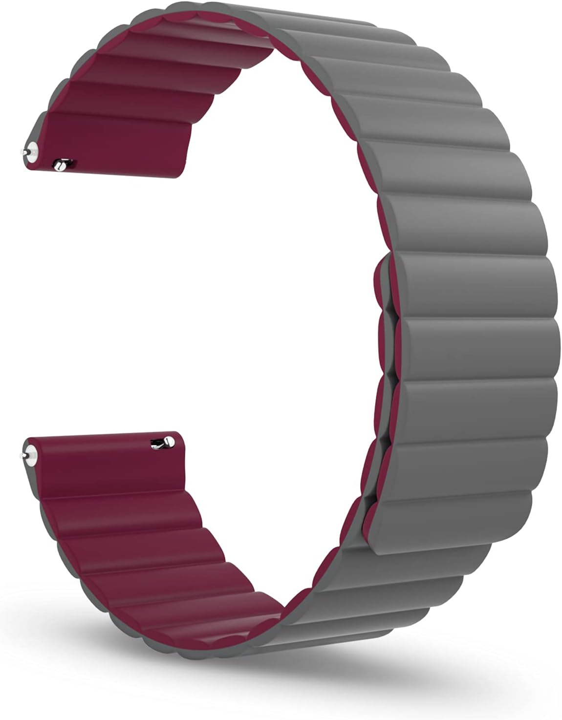 Magnetic Watch Band, Silicone Watch Strap Quick Release Smart Watch Bands 20mm 22mm for Galaxy Watch 42mm 46mm Gear S2 S3 Classic Frontier Active 2 40mm Sport Forerunner Fenix Instinct GT Versa Blaze