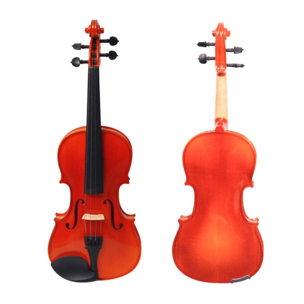 Violino Standard da Studente, per Principianti, Violino introduttivo for Adulti, Principianti, Studenti Universitari, Bambini Che imparano in Legno massello Puro Grado Professionale Fatto a Mano (Siz