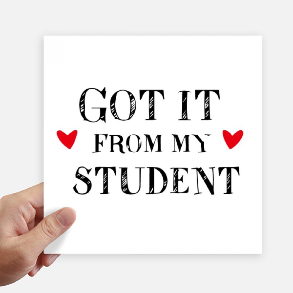 Decal Got It from My Student Teacher autocollant 4Pcs 20cm pour ordinateur portable et mur