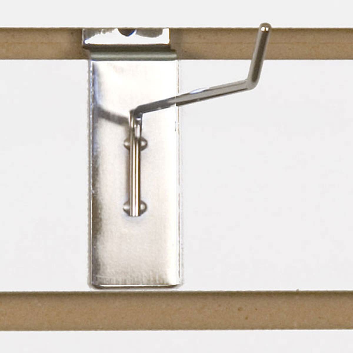 Slatwall Wire Hooks in Chrome 6 Long x 0.125 Dia Inches - Set of 10