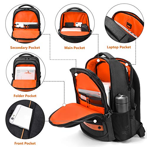 Fresion-Travel-Laptop-Backpack-for-Men-Business-Slim-Durable-Laptops-Backpack-with-USB-Charging-PortWater-Resistant-College-School-Computer-Bag-for-Men-Fits-156-Inch-Laptop-and-Notebook