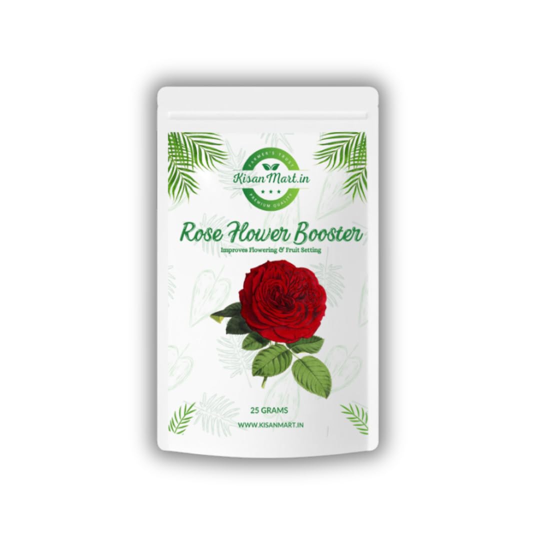 Kisanmart Organic Rose Flower Booster | Premium Nutrient Formula for Vibrant Blooms | Foliar Spray | Dosage : 2gm/liter (25) (B0D8JTHTWD) Amazon Price History, Amazon Price Tracker