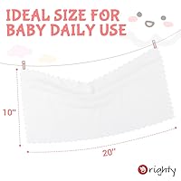 Vista 7 de Orighty Paños para eructos para bebés, paquete de 8 - Súper suaves y absorbentes paños para eructos de coral para bebés, 20x10 pulgadas, toallas