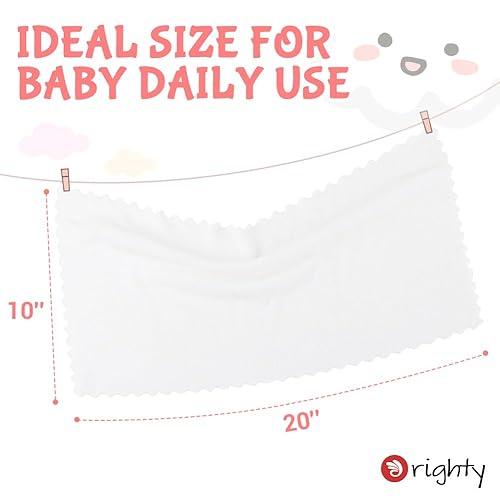 Miniatura 7 de Orighty Paños para eructos para bebé, paquete de 8  Paño para eructos de forro polar coral súper suave y absorbente, 20 x 10 pulgadas, alfombras