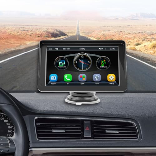 Lecteur multimédia automobile avec image inversée et navigation de smartphone - 6