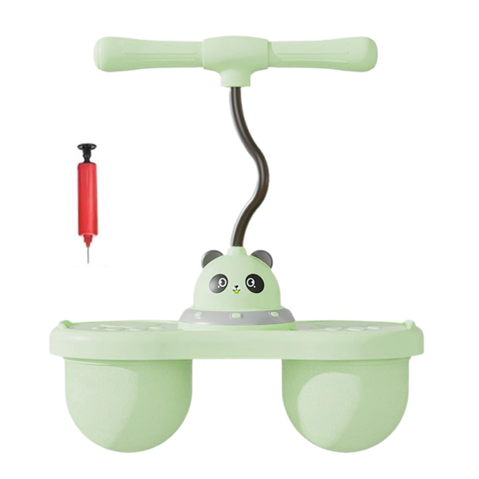 Skacząca piłka z rękawem, nadmuchiwana piłka do skoków dla | Odbijana karta leja z uchwytem,Outdoor Challenge Toys, gra skokowa z pompką powietrza dla dziewczyn dla