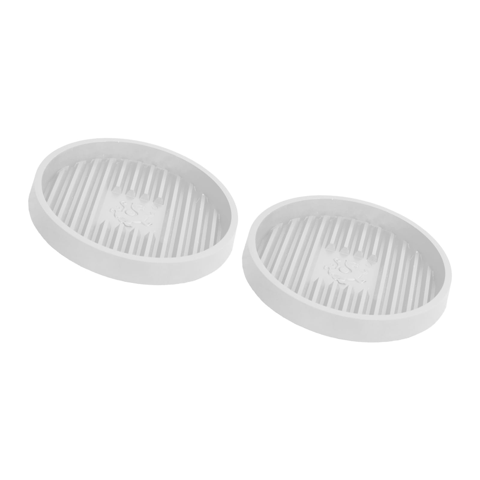 NVOQILIN Toilet Plunger Holder with Quick Drying Ventilated Base NonTipping Holder for Toilet Tool Drip Collecting Tray 2PCS Plunger Tray