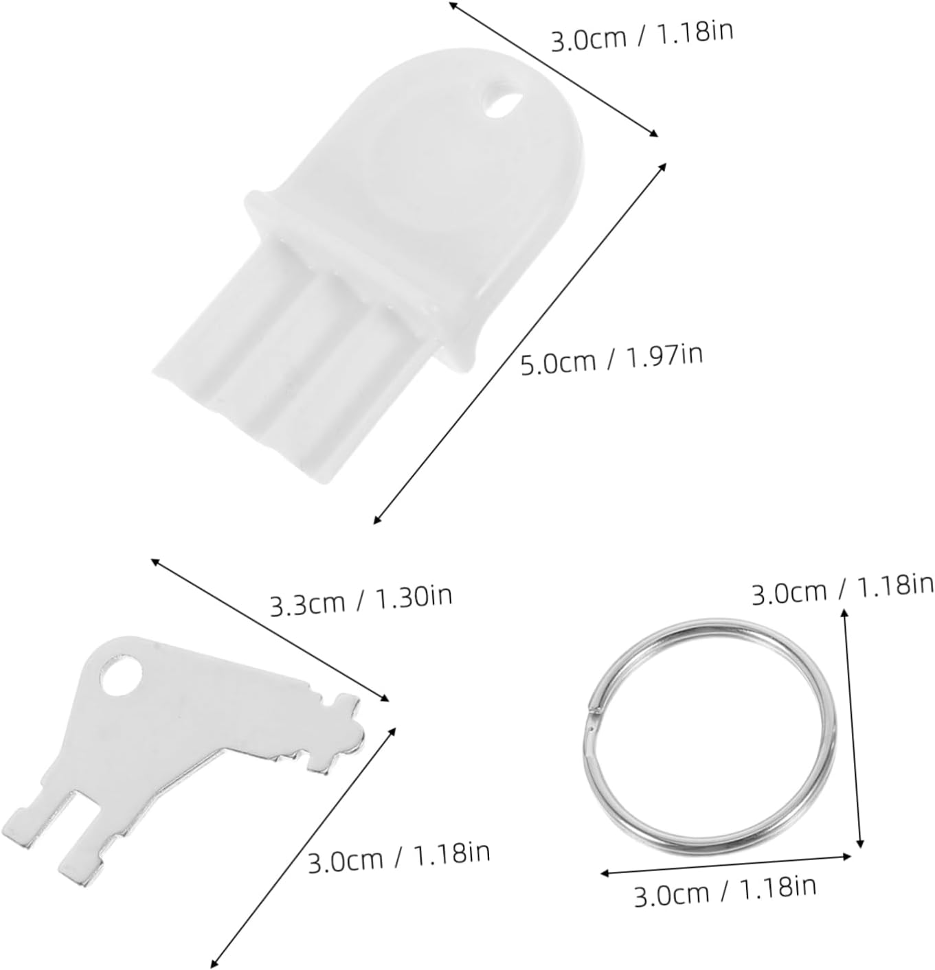 1set Paper Towel Dispenser Key Set for Commercial Facilities Sturdy and Convenient Tissue Dispenser Keys Keychain for Enhanced Security and Easy Management