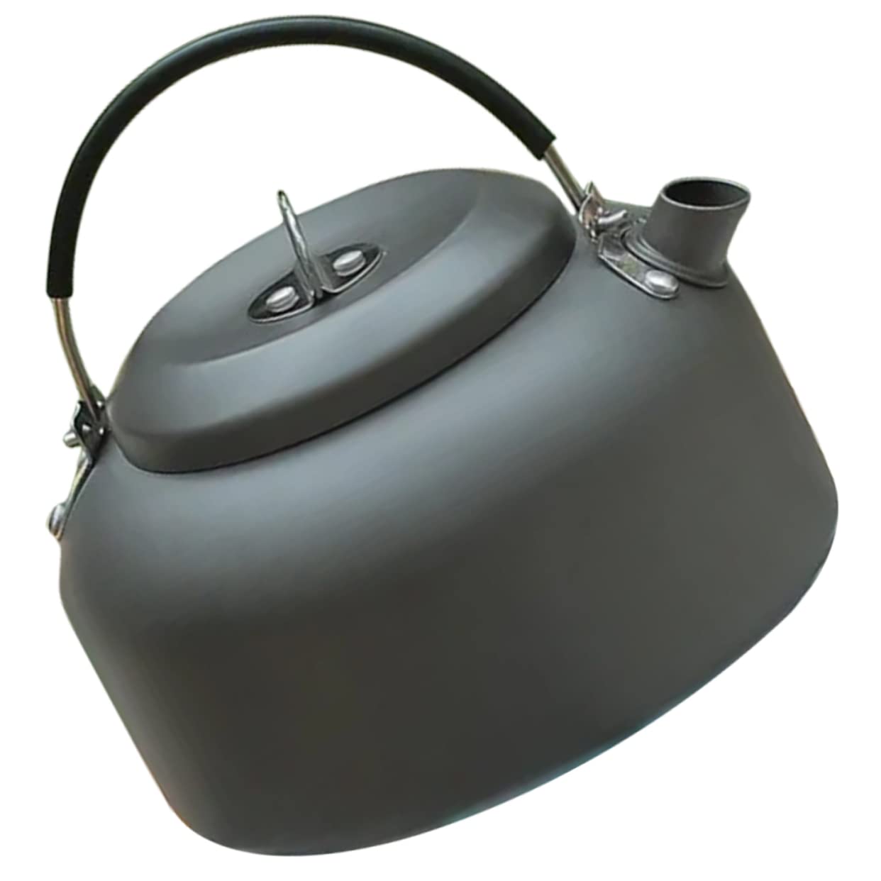 BESPORTBLE 2stücke Outdoor Camping Kessel Aus Aluminiumlegierung Tragbar Teekessel Mit Anti-scald Griff Für Camping Und Outdoor-aktivitäten