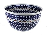 Blue Rose Polish Pottery Nature Large Mixing Bowl
