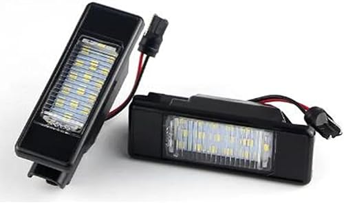 BAKUGO 2 luces LED de matrícula para Nissan X-Trail T30 T31 Qashqai J10 J11 Primera P12 Pathfinder R51 Juke F15 para Benz W639 W906