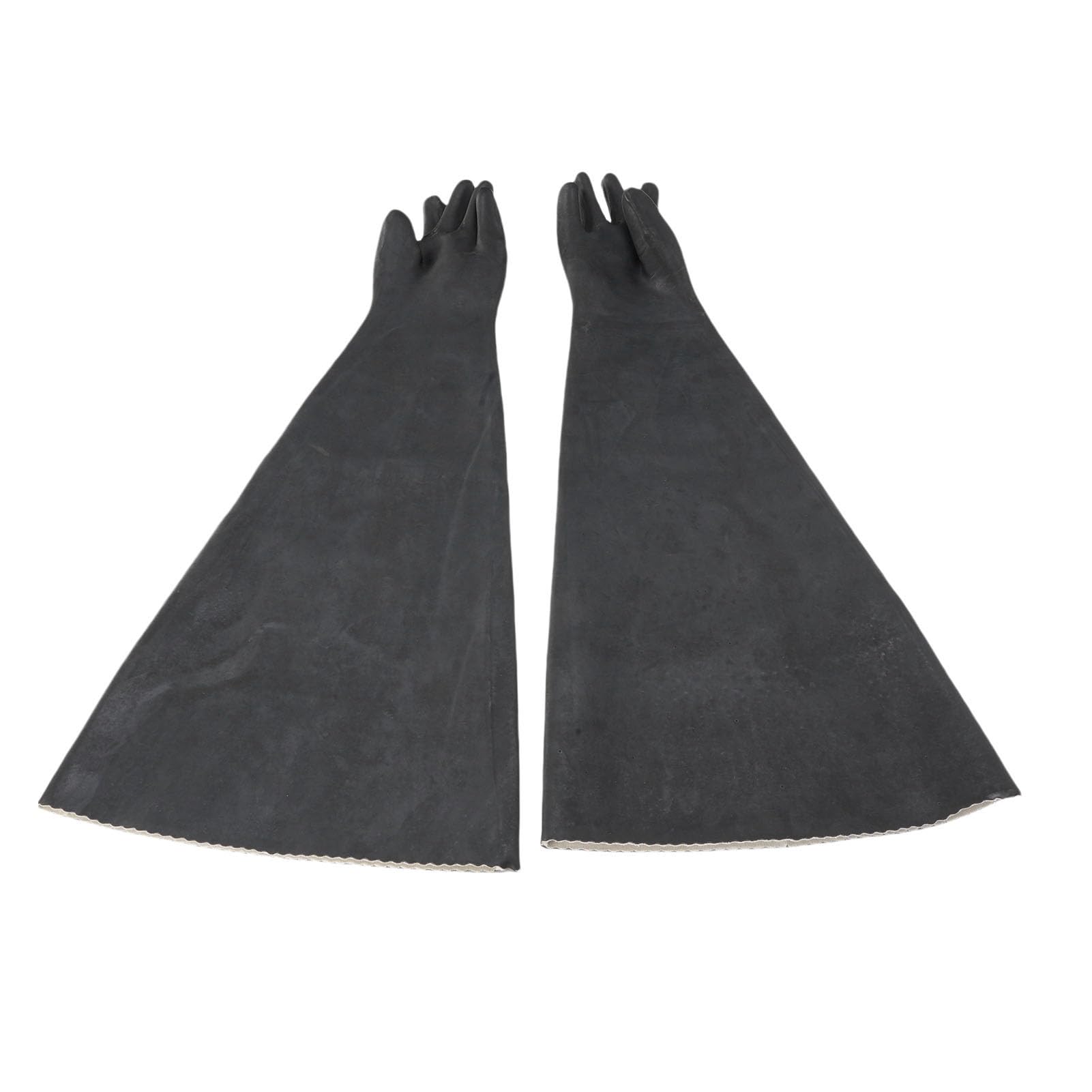 Fockety Guantes resistentes para chorro de arenas, 1 par de guantes de látex resistentes al desgaste de 82 cm para cabina de chorro de arenas, para trabajo de seguridad con chorro