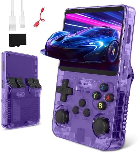 R36s Handheld Game Console, 3.5 In Screen Linux System Retro Game...