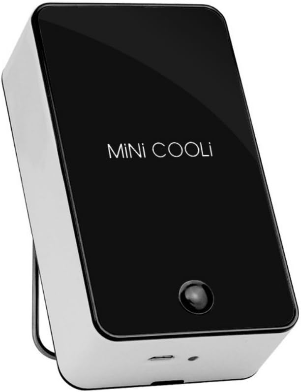 BeautyU&Me Portátil Mini Cooli USB recargable de mano aire acondicionado verano Cooler Fan (negro)