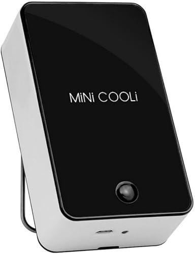 BeautyU&Me Portátil Mini Cooli USB recargable de mano aire acondicionado verano Cooler Fan (negro)