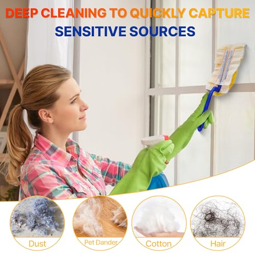 Image of Duster Refills for Swiffer Dustersl, 40 Count Heavy Duty Disposable Duster Replacement Heads for Efficient Cleaning （Yellow）