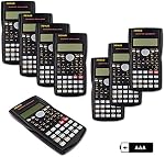 RENUS 16 Packs, 2-Line Engineering Scientific Calculator Function Calculator for Student and Teacher 32 AAA Batteries Included