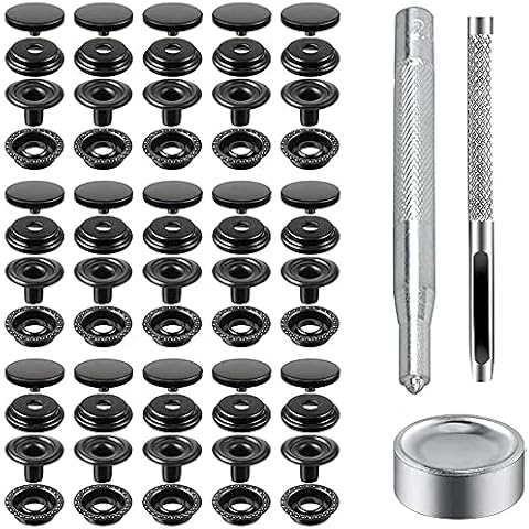 BetterJonny 15mm Heavy Duty Snap Fastener Kit Cover