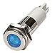 Flat Indicator Light, LED Lamp Type, 12VDC Voltage, 10mm Mounting Dia. Size