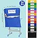24 Pcs Chair Pockets for Classrooms 17 x 20 Inches Student Chair Bag Chairback with Name Tag for Keeping Student Book School Table Organized
