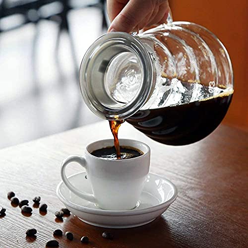 800Ml Clear Glass Range Coffee Server,Standard Glass Coffee Carafe, Coffee Pot #TOP3