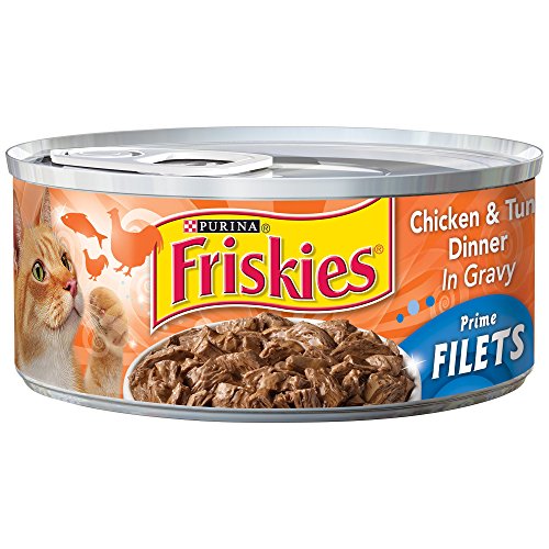 Purina Friskies Prime Filets in Chicken & Tuna in Gravy Cat Food (155g x 24)