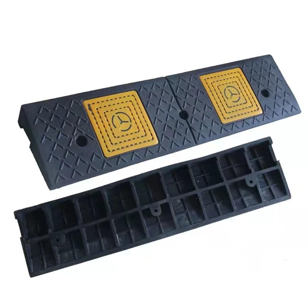 Caoutchouc De Trottoir Rampe De Bordure 4-15cm Hauteur, Rampe De Chargement Charge Élevée，Rampe De Fauteuil Roulant Antidérapante(100x30x11cm/40x12x4.3in)