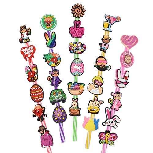 30 pitillos con decoraciones temáticas de Pascua miniatura 1