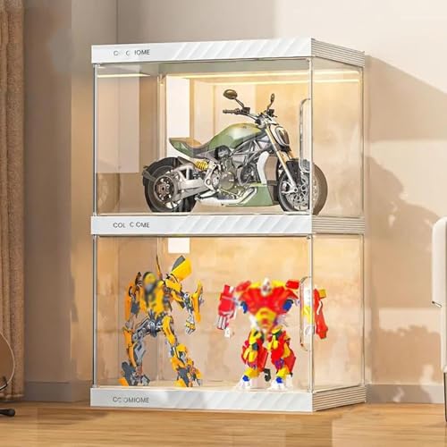 Pounjsd Vitrina de Cristal LED 40� 33� 64cm