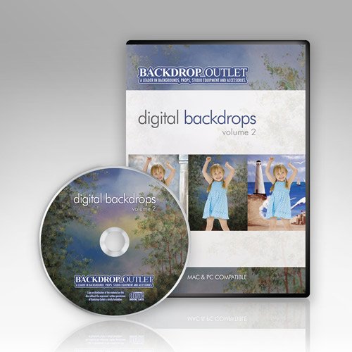 Digital Backdrops Cd By Backdrop Outlet Volume 2 Mac & Windows
