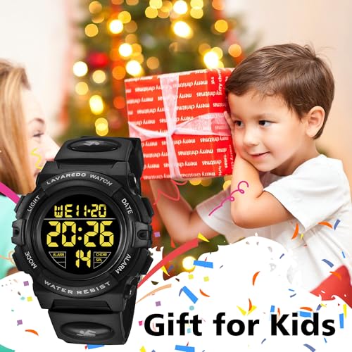 Image of Kids Watch,Boys Watch for 3-15 Year Old Boys,Digital Sport Outdoor Multifunctional Chronograph LED 50 M Waterproof Alarm Calendar Analog Watch for Children with Silicone Band,Kids Gift