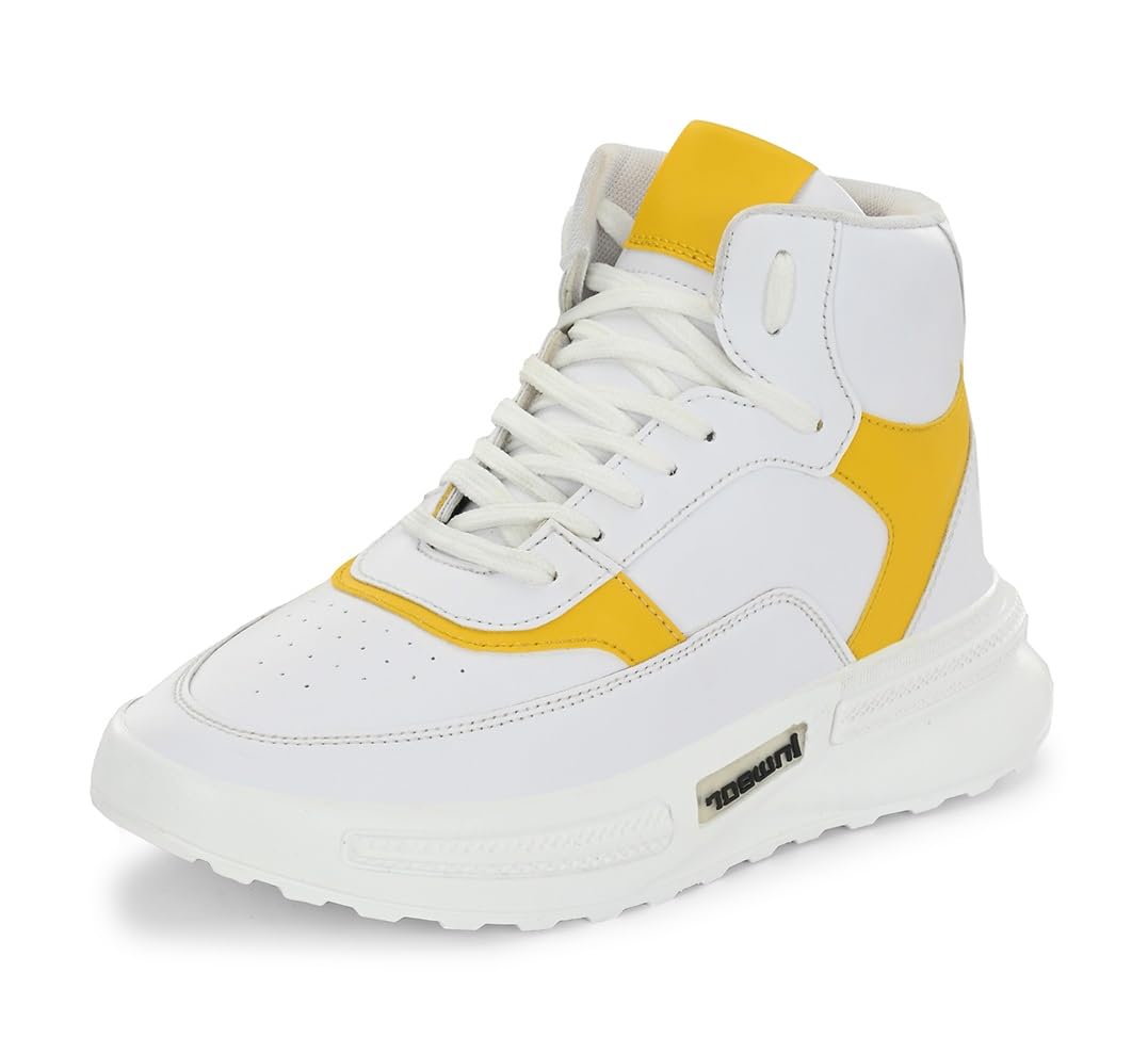MACTREEMen's White Polyurethane (PU) Outdoor Sneakers