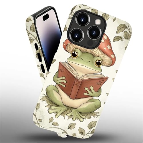 Coque rigide en silicone pour iPhone 14 Pro Max motif mignon grenouille