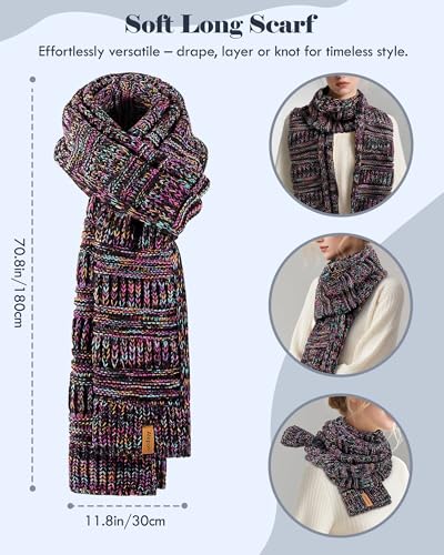 Conjunto de gorro, bufanda y guantes para mujer miniatura 5