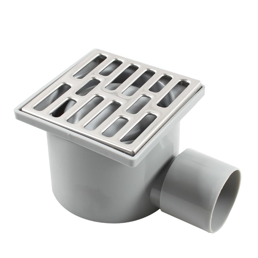 Talea 10 * 10cm Square Floor Drain,Siphon Balcony Bathroom Drain,Anti-odor Floor Drain Waste,QF069C001-U