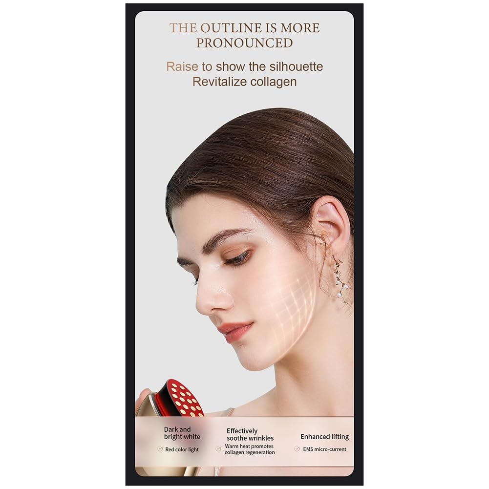 Máquina de spa de radiofrecuencia para eliminar arrugas, piel y cara, dispositivo de cuidado de belleza, colágeno, fácil de usar, color dorado