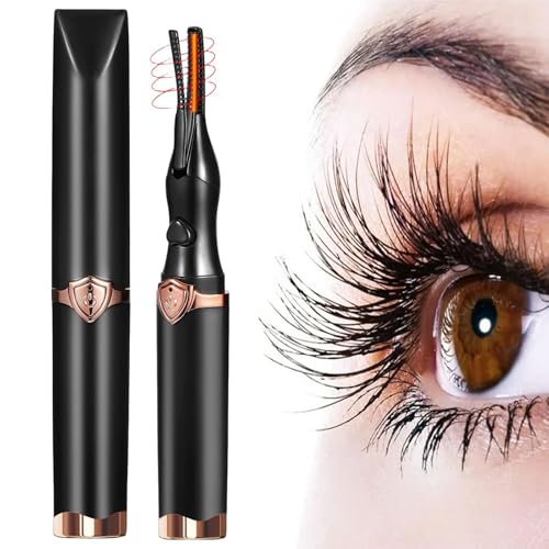 Recourbe Cils Chauffant Facturable Eyelash Curler Comb Recourbe-Cils Électrique Rechargeable Electric Eyelash Curler avec 3 Modes de...