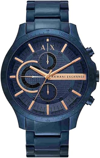 Armani Exchange Stainless Steel Analog Blue Dial Men Watch-Ax2430It, Blue Band