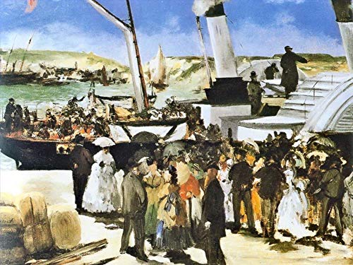 Peinture à l'huile Manet Folkestone sur toile pour sublimer la décoration d'un grand salon
