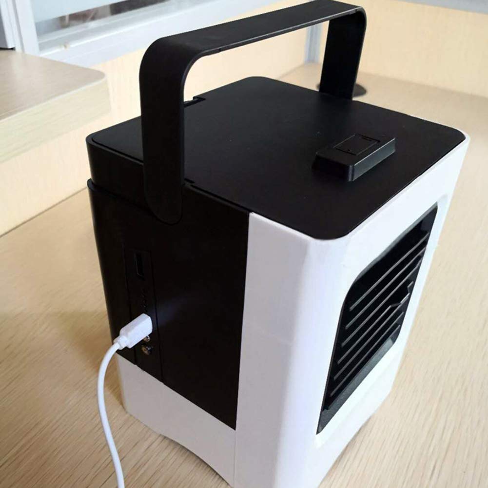 Osobista chłodnica powietrza Przenośny mini klimatyzator USB 3 w 1 Chłodnice wyparne Nawilżacz Oczyszczacz 3 prędkości Wentylator chłodzący na biurko do biura w domu, w akademiku, w podróży