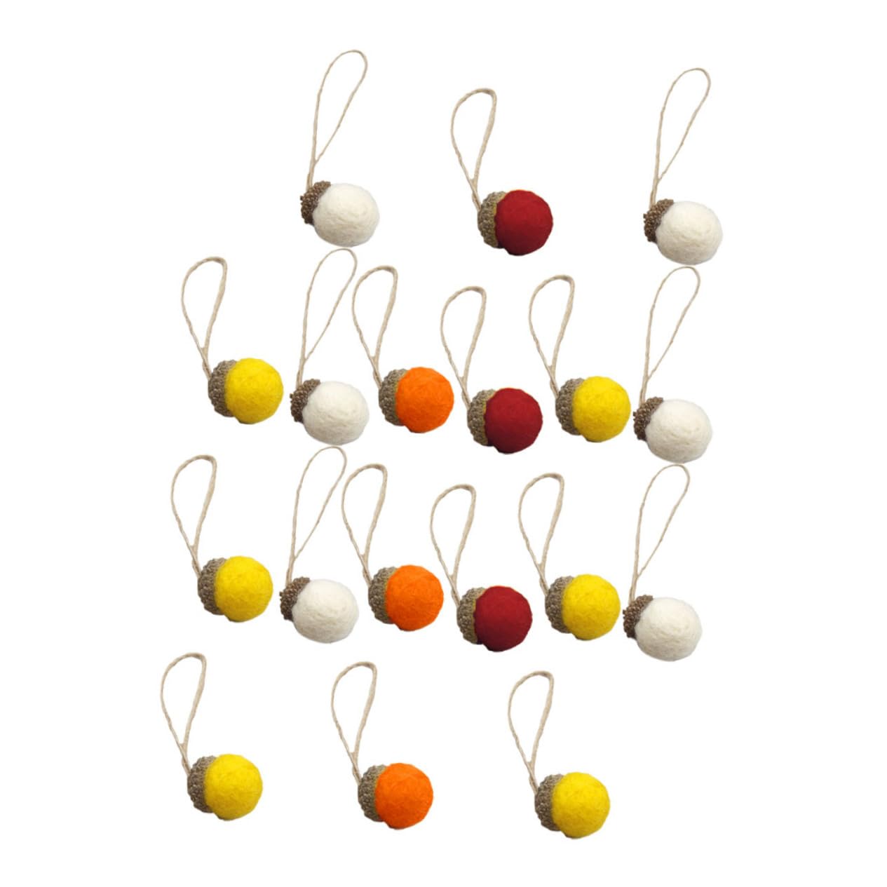 Cabilock 3 Set Di Decorazioni Per Albero Di Natale in Feltro Pigne Decorazioni Per Feste Di Natale 25 Pezzi * 3