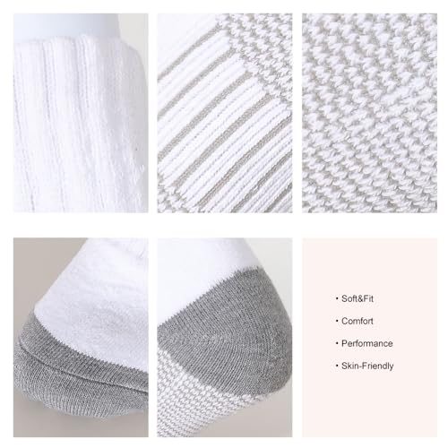 SoxDaddy Men’s 10Pack Athletic Socks,Comfy Cotton Full Cushion Casual Low Cut Socks4