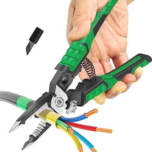Laoa LA320919 Needle Nose Pliers Electrician Pliers Wire Stripper Wire Stripper Tool,9-In-1 Multifunctional thumb #8
