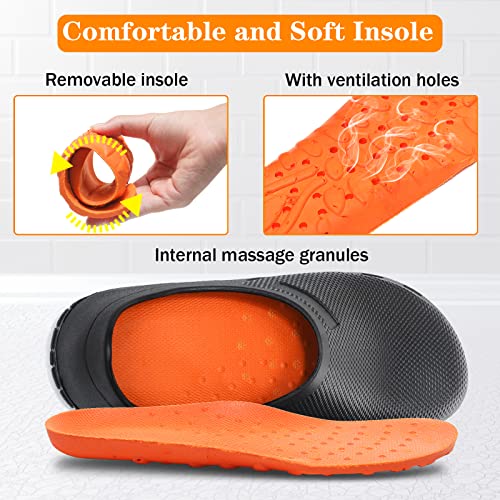 Image of Chef Shoes for Men Nonslip Water Proof Work Shoes Mens Clogs Comfortable Nursing Nurse Shoes for Gardener Men Indoor and Outdoor for Kitchen Office Seaside-Zapatos de Cocina para Hombres
