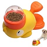 Entenform Interaktive Futterspender Entenform 2 in 1 Slow Feeder Hund Intelligenzspielzeug für Haustier Futterspender Katzen Hund Interaktion Leckerlis Futterspender für Anreicherung und Unterhaltung