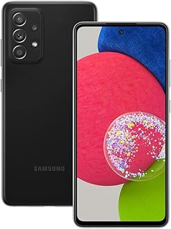 Samsung Galaxy A52s 5G Smartphone Dual SIM Android Mobile Phone 6 GB RAM 128 GB Memory Awesome Black Enterprise Edition (UK Version) New Version