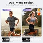 3D Pedometer for Walking, Accurate Step Counter with LCD Display for Step Calorie Tracker Clip-On Wearable Pedometer Daily Activity Data Monitor Rechargeable Portable Fitness Tracker Device - Image 3
