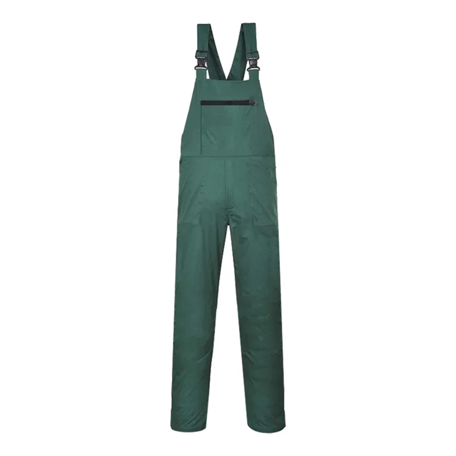 Salopette Uomo Abbigliamento da Lavoro Taglie Forti M-5XL Tute Protettive con Cinghie Uniformi Pantaloni Bretelle Senza Maniche per Officine e Magazzini Meccanici(Green,L)