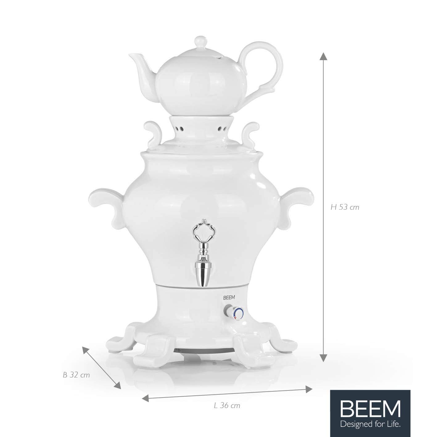 Beem 6134 Samovar Rebecca Iii-5 l Acier inoxydable